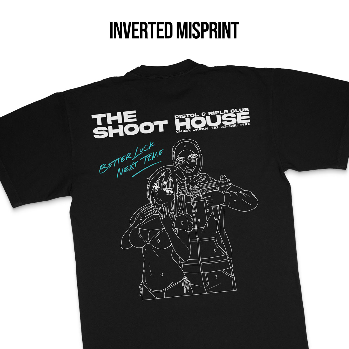Shoot House Tee Inverted Print - Image 3